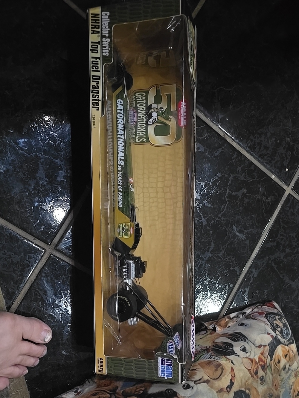Gatornationals NHRA Top Fuel Dragster Toy - Yellow and Green